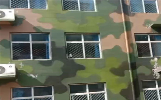 昌邑墙面军用迷彩施工方案