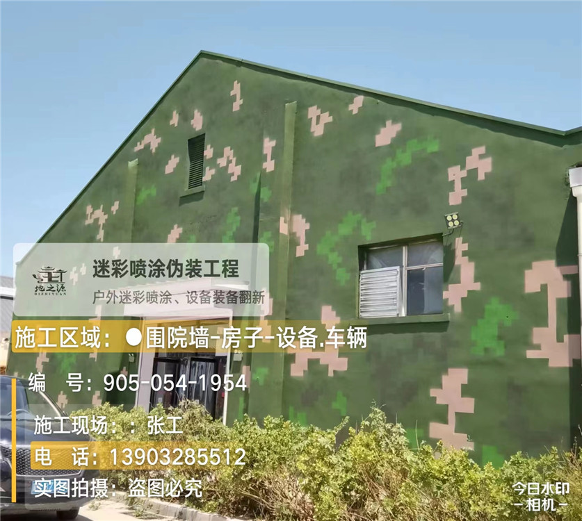 昌邑外墙数码迷彩漆施工报价清单（100㎡标准墙面测算）